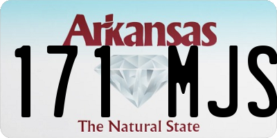 AR license plate 171MJS