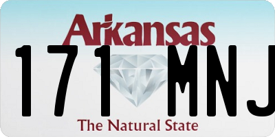 AR license plate 171MNJ