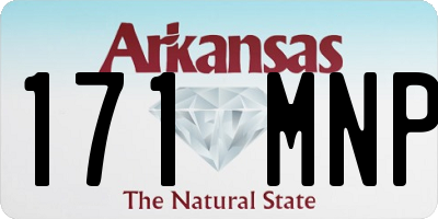 AR license plate 171MNP