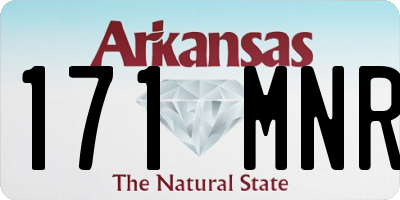 AR license plate 171MNR