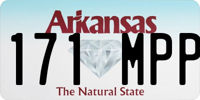 AR license plate 171MPP