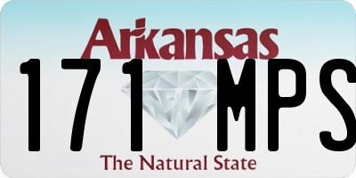 AR license plate 171MPS