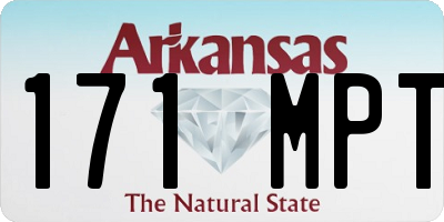 AR license plate 171MPT