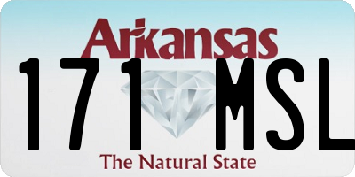 AR license plate 171MSL