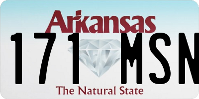 AR license plate 171MSN