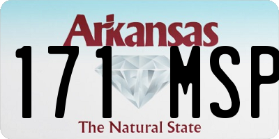 AR license plate 171MSP