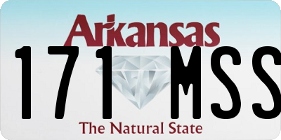 AR license plate 171MSS