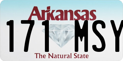 AR license plate 171MSY