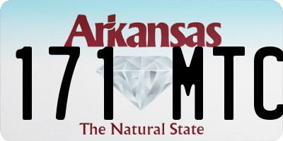 AR license plate 171MTC