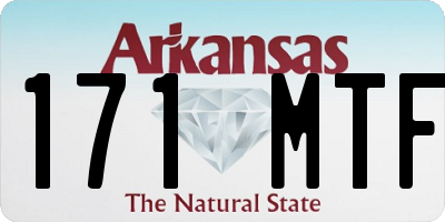 AR license plate 171MTF