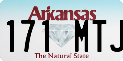AR license plate 171MTJ