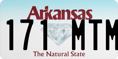 AR license plate 171MTM