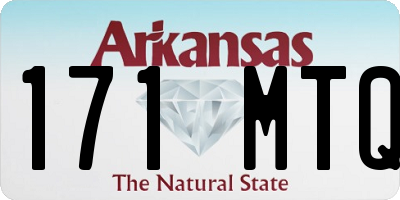 AR license plate 171MTQ