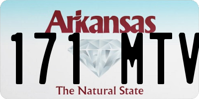 AR license plate 171MTV