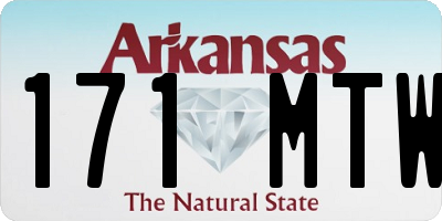 AR license plate 171MTW