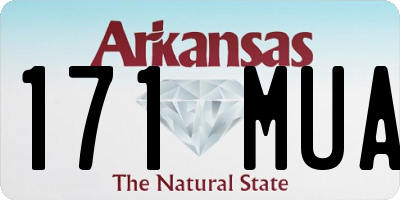AR license plate 171MUA