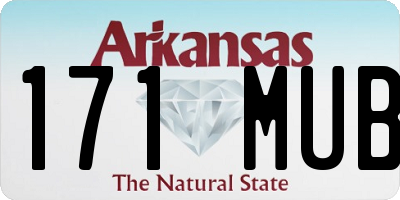 AR license plate 171MUB