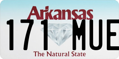 AR license plate 171MUE