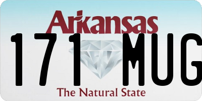 AR license plate 171MUG