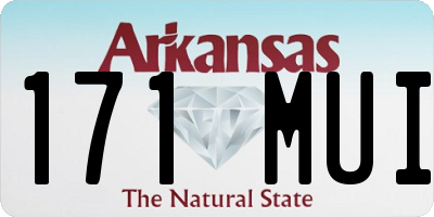 AR license plate 171MUI