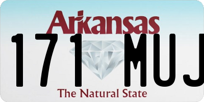 AR license plate 171MUJ