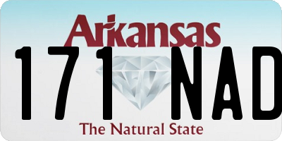 AR license plate 171NAD