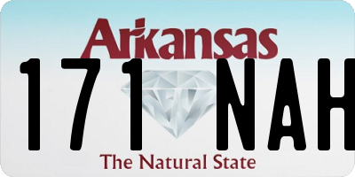 AR license plate 171NAH