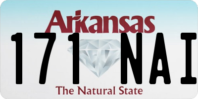 AR license plate 171NAI