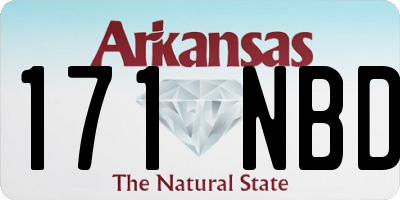 AR license plate 171NBD