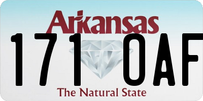 AR license plate 171OAF