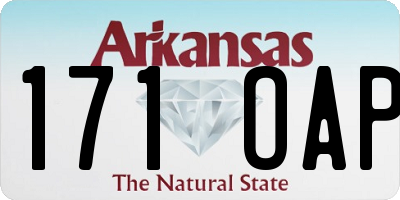 AR license plate 171OAP