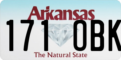 AR license plate 171OBK