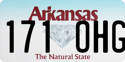 AR license plate 171OHG