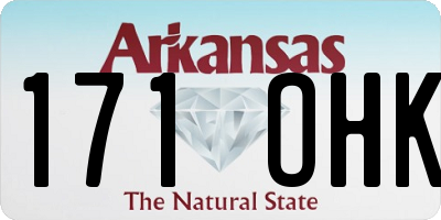 AR license plate 171OHK