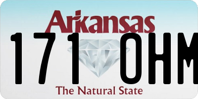 AR license plate 171OHM