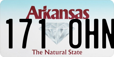 AR license plate 171OHN