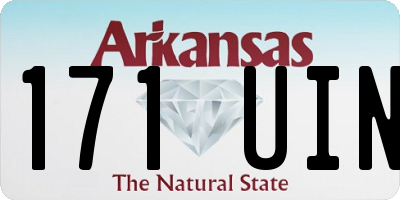 AR license plate 171UIN