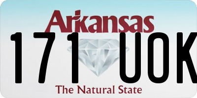 AR license plate 171UOK