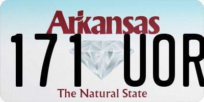 AR license plate 171UOR