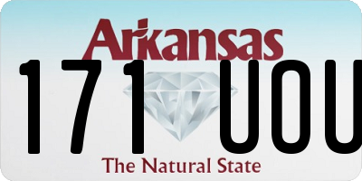 AR license plate 171UOU