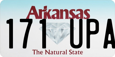 AR license plate 171UPA