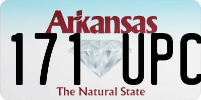 AR license plate 171UPC