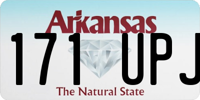 AR license plate 171UPJ
