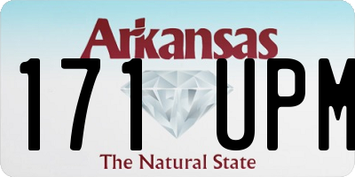 AR license plate 171UPM