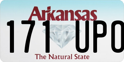 AR license plate 171UPO