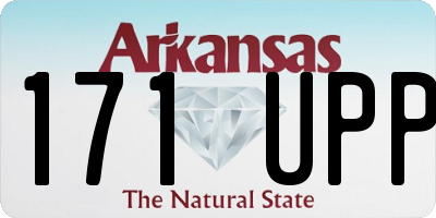 AR license plate 171UPP