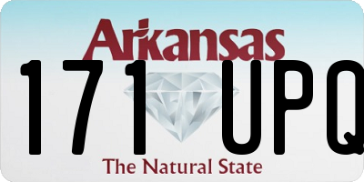 AR license plate 171UPQ