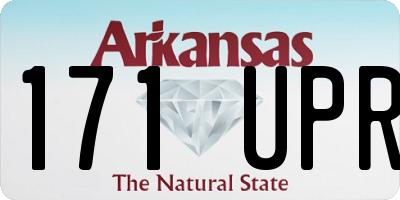 AR license plate 171UPR