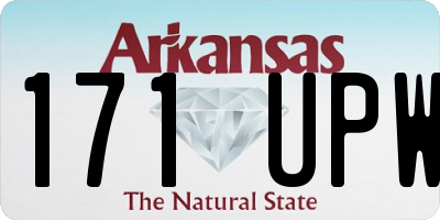 AR license plate 171UPW