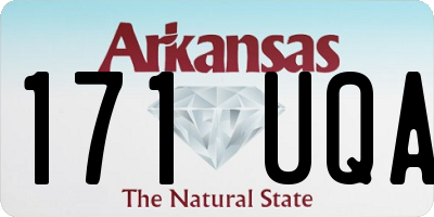 AR license plate 171UQA